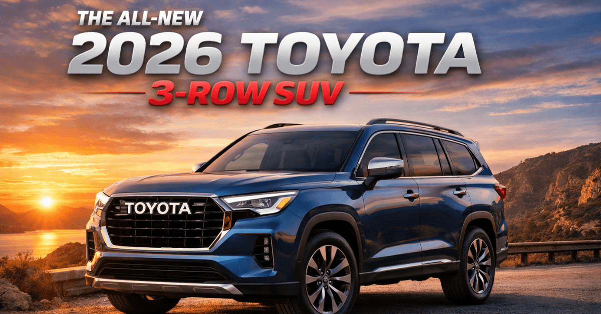 Toyota 3-Row SUV 2026 Review – Seating, Space & Features